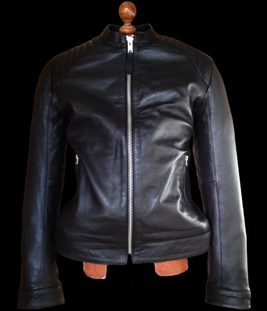 SCHOTT Leather Motorcycle Biker Cafe Racer Bike Motorbike Brando Car Jacket Coat
