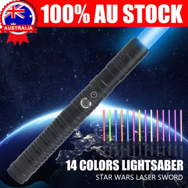 Lightsaber RGB Heavy Dueling Metal Handle Light Saber Toy 14 Colors Changeable