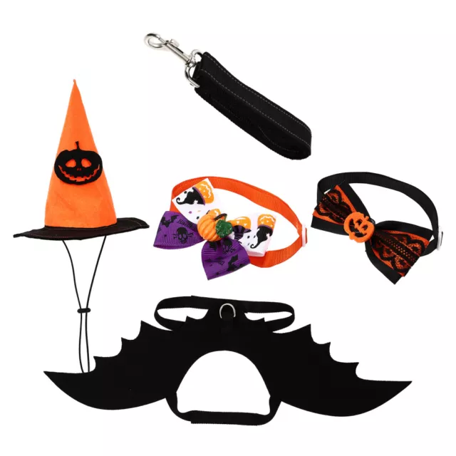 Dog Witch Professional Pet Leash Funny Dress up Costume Collar Halloween