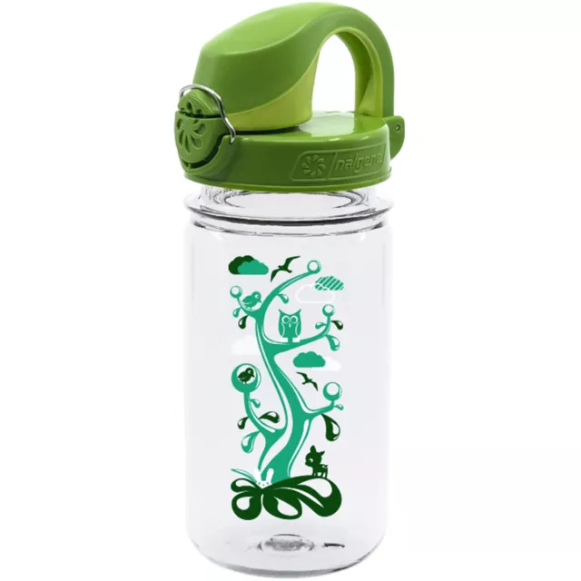 Nalgene Kid's Sustain 12 oz. On the Fly Water Bottle - Woodland Clear/Green