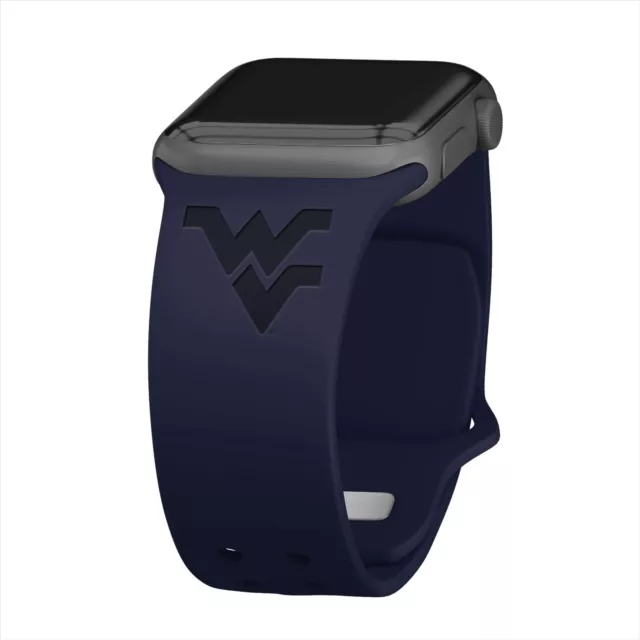 West Virginia Mountaineers Apple Compatible Engrave Silicone Sport Band