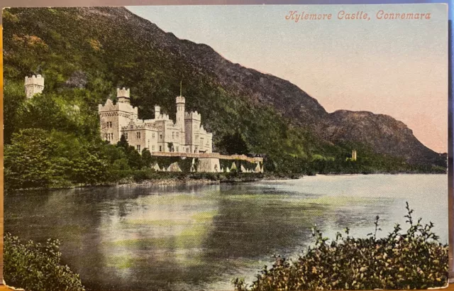 Irish Postcard KYLEMORE CASTLE Abbey School Connemara Galway IRELAND Valentine