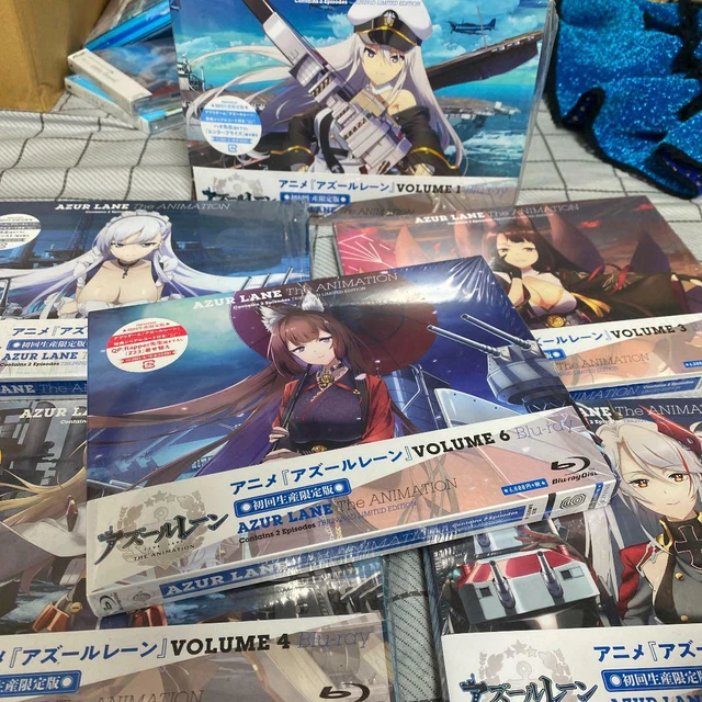 Azur Lane Vol.1.2.3.4.5.6 First Limited Edition Blu-ray Soundtrack CD set BD