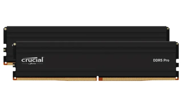 Crucial Pro RAM 32GB Kit (2x16GB) DDR5 5600MT/s (or 5200MT/s or 4800MT/s) Deskto