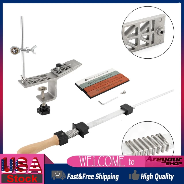 Professional Edge Knife Sharpening Fix-angle Sharpener System with 4 Stones O3