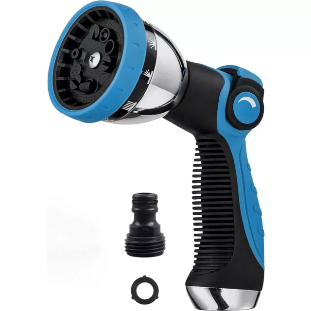 Garden Hose Nozzle Spray Nozzle 10-Pattern Heavy Duty High Pressure Leak Proof