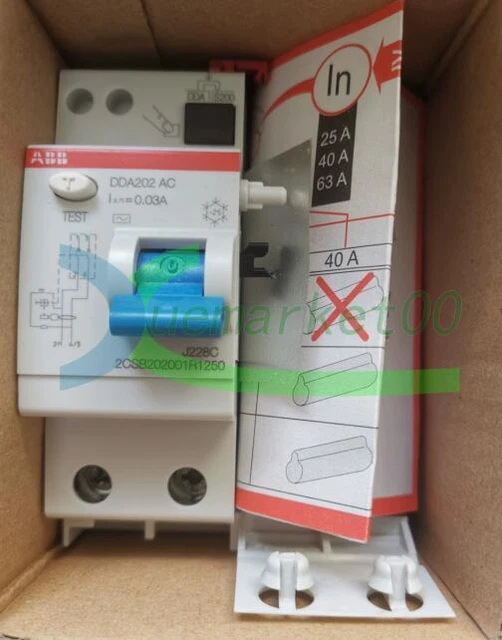 1PCS NEW ABB DDA202 AC-63/0,03 RCD Block 2CSB202001R1630