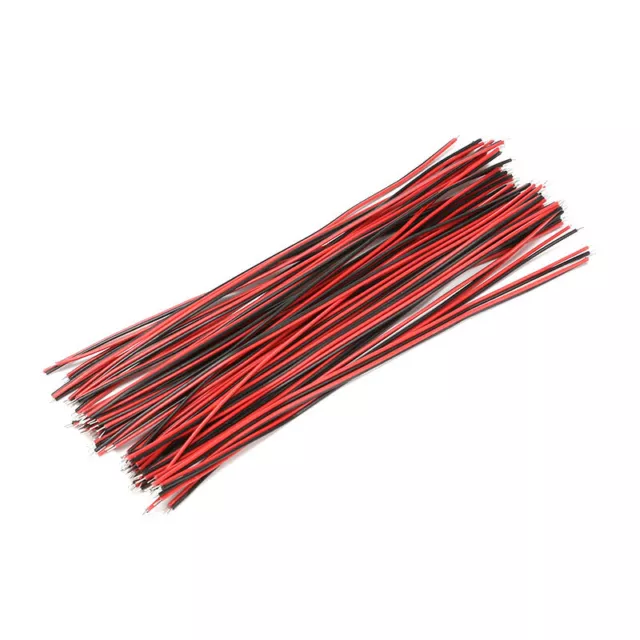 8/15cm Double Head Tinned Electronic Jumper Cable Welding Wire 24AWG Red & Black