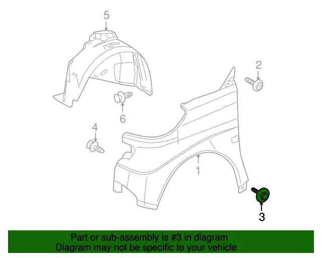 Smart Fortwo Roadster Body Panel Screw Genuine A0059900412