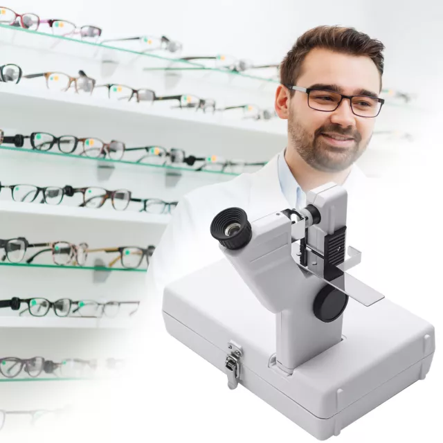 Portable Focimeter Manual Optical Lensometer Handheld Ophthalmology Device Kit