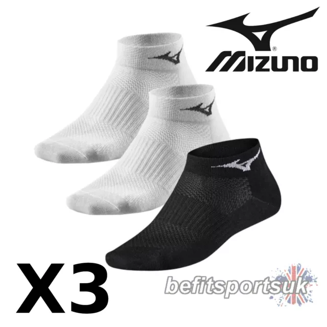 Calcetines De Correr Mizuno Mujer Señora Hombre Crossfit Tobillo Deportivo 3 Pares