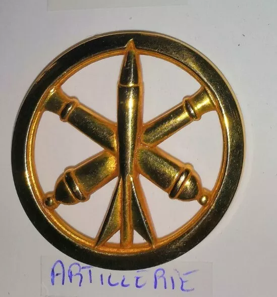 Insigne De Beret Artillerie Zamak Dore  Coinderoux Paris 1995