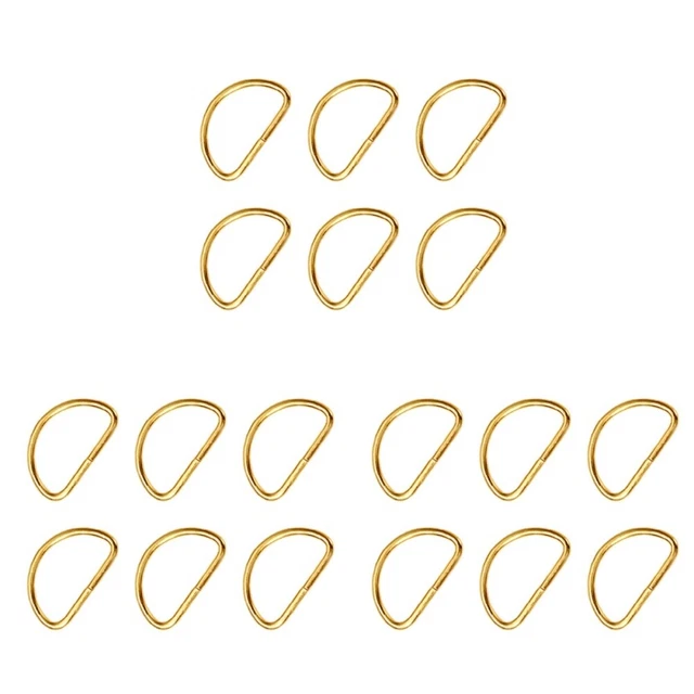 60 piezas correa de hombro de metal anillo en D bolsa multiusos correa anillo accesorios para