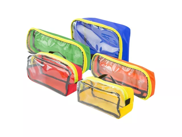 5 x AEROcase Modultaschen im Set für Notfalltasche Notfallrucksack bunt