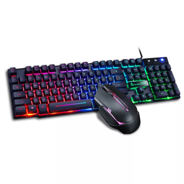 Gaming Keyboard And Mouse Set Multi-Color Changing Backlight