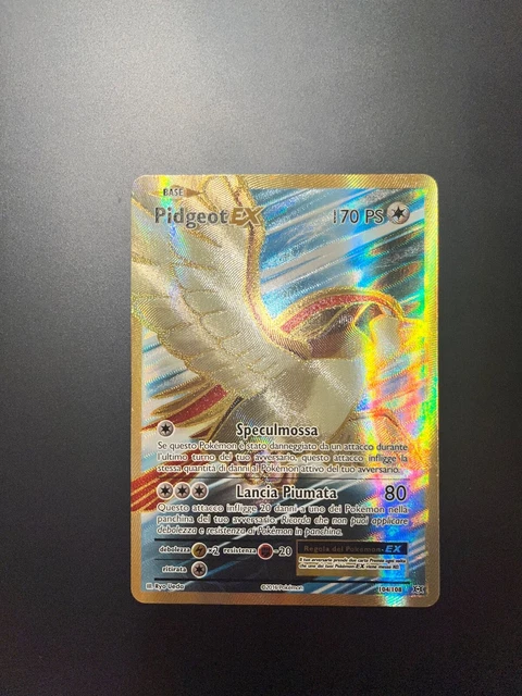 Carta Pokemon Pidgeot EX Full Art 104/108 XY Evoluzioni Mint ITA