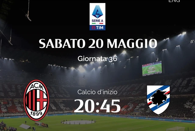 Biglietto Milan Sampdoria secondo anello rosso - Settore 229 - Fila 5 - Posto 12