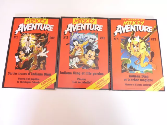 Lot De 3 Le Journal De Mickey - Aventure N° 1 - 2 - 3