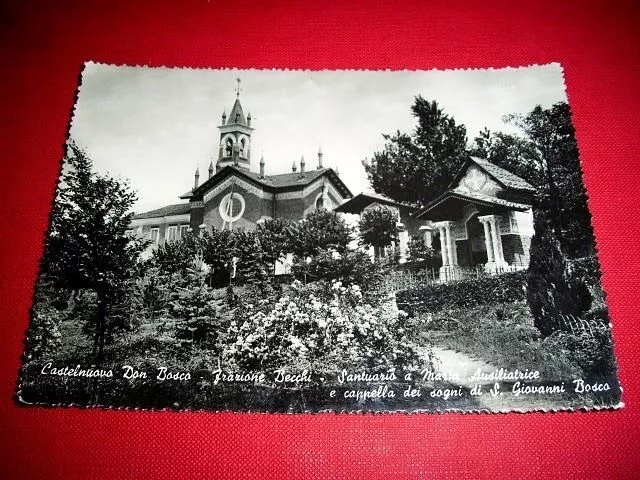 Cartolina Castelnuovo Don Bosco - Fraz. Becchi 1950 ca