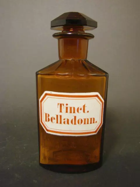 Apothekenflasche / Standgefäß Tinct. Belladonn.