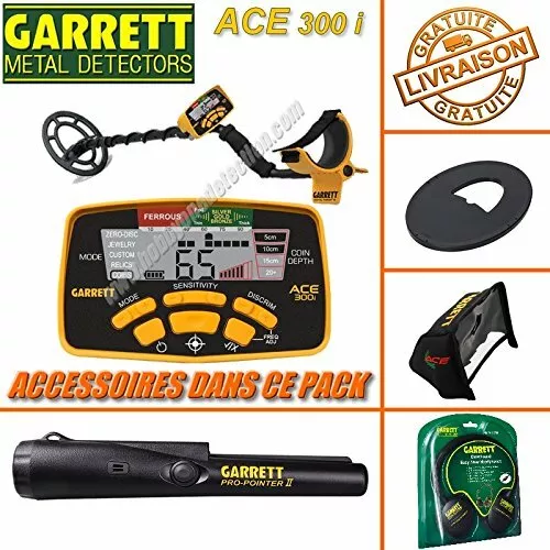 PACK : Détecteur de métaux Garrett ACE 300i + ProPointer II