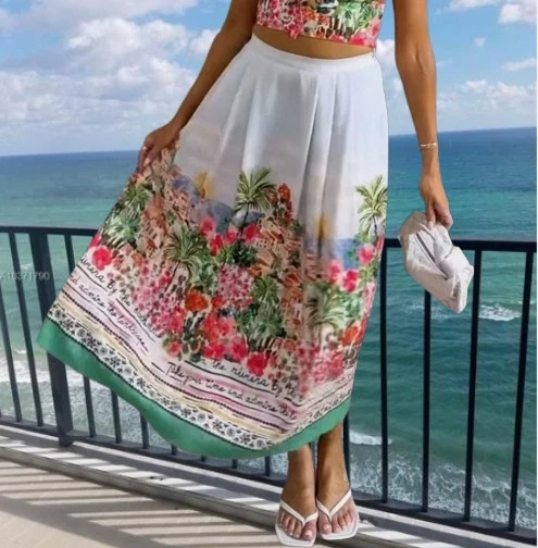 スカート ZARA WOMAN SS25 PRINTED LAYERED MIDI SKIRT 3787/348/330 ZARA WOMAN SS25 PRINTED LAYERED MIDI SKIRT ALL SIZES 3787