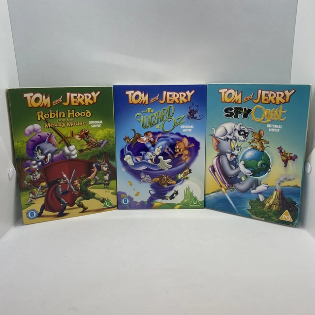 TOM & JERRY DVD Region 2 PAL Free Tracked Post Wizard Oz Robin Hood Spy ...