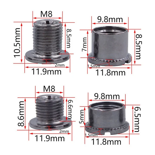 Viti Per Braccio A Manovella Bicicletta GVIVEJ - M15, Acciaio Inossidabile, Compatibili Con E-bike - Foto 8
