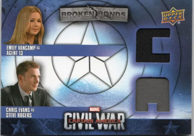 Captain America Civil War Broken Bonds Costume BBC-RC Emily Vancamp Chris Evans