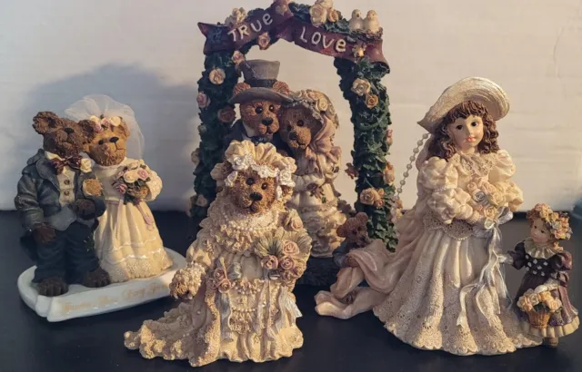 4 Resin Lot: Boyds Bears & Friends - True Love and Wedding Theme
