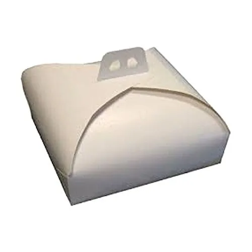 Pz 25 Scatola Per Torte Cm 21 X 21 In Cartone Bianco Perla Ideale Per Dolci