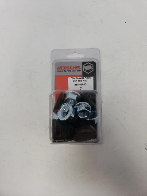 Herschel B55-0356D Disc Mower Knife Bolt And Nut