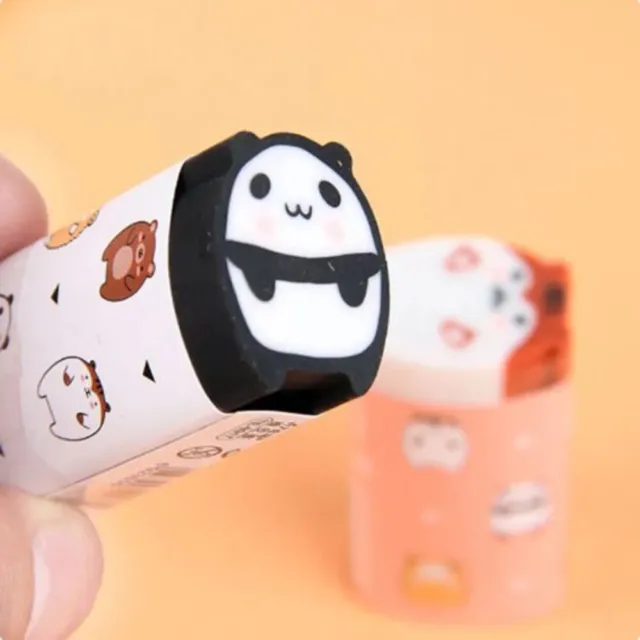 Soft Cute Cartoon Animal Eraser Wipe Clean Pencil Eraser  Student
