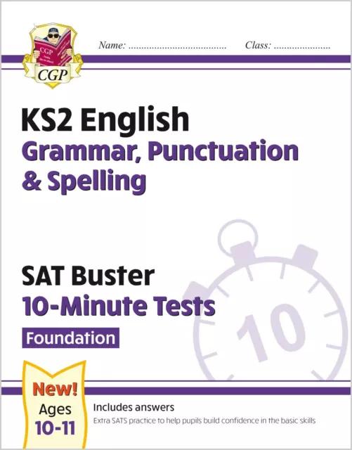 KS2 Year 6 SAT Buster 10-Minute Tests -Foundation Grammar with Answer Ages 10-11