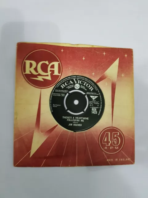 Jim Reeves...There's a heartache following me. 7" Single