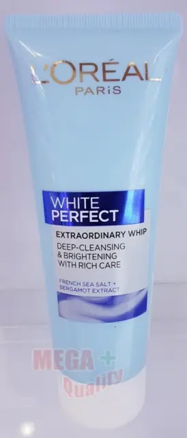 Loreal Bright PERFECT EXTRAORDINARY WHIP Deep Cleansing Facial Brighten 100ml.