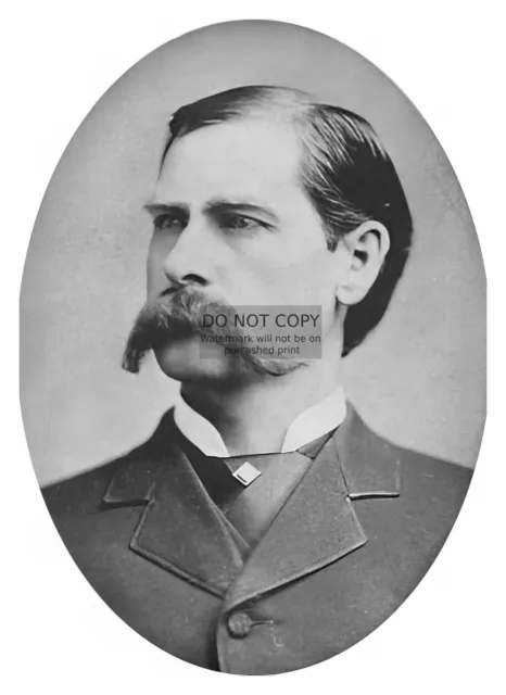 Wyatt Earp Wildwest Lawman Sherrif Gunslinger Portrait 5X7 Photo