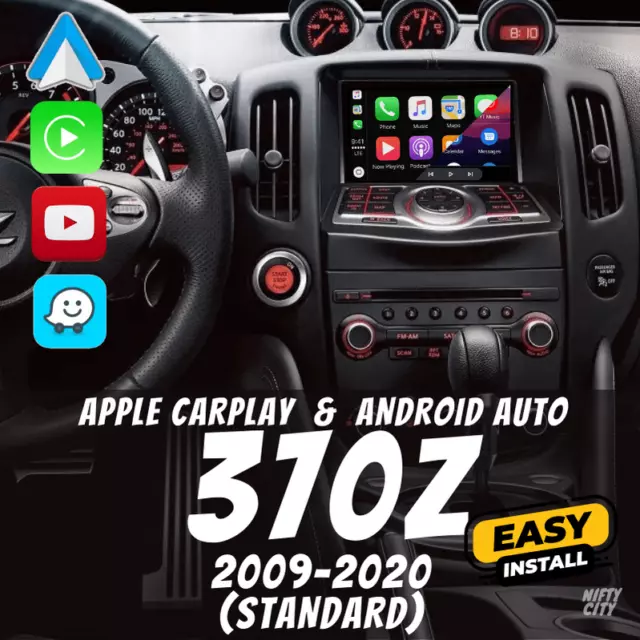 For Nissan 370Z 2009-2020 Apple CarPlay & Android Auto OEM-Integration