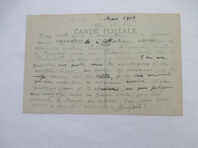 Cpa Mortau General View Old Postcard 1919 2