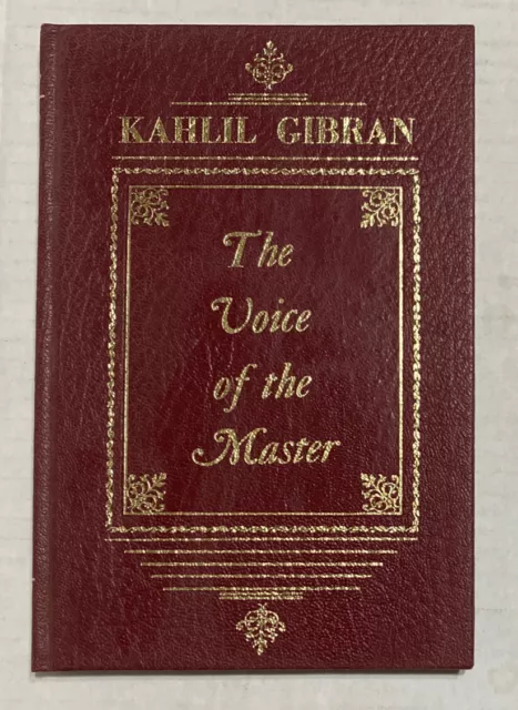 The Voice Of The Master By Kahlil Gibran 1958 Red Hardcover Citadel Press