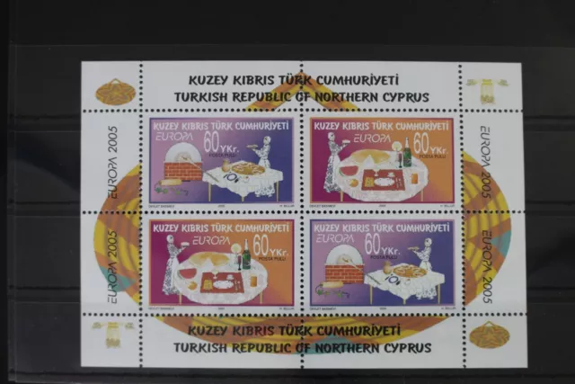 Türkisch-Zypern Block 23 mit 618-619 postfrisch Europa Gastronomie #VY463