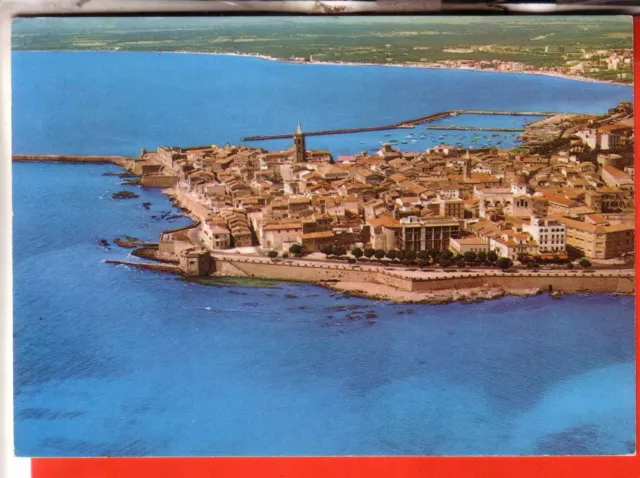 Cartolina  Alghero  Citta'  Viaggiata 1984  Veduta Aerea     Regalo