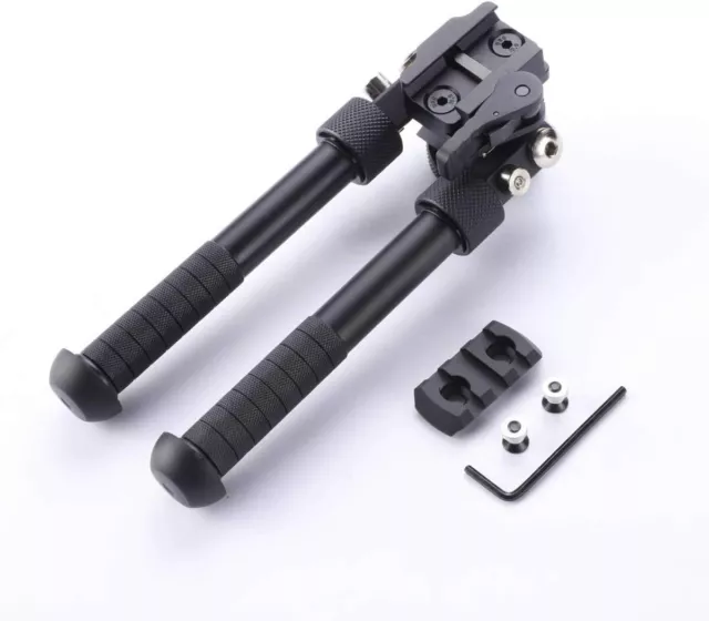 Adjustable Keymod Rifle Bipod 4.75" to 9" Bipod for Both Keymod / Picatinny Rail