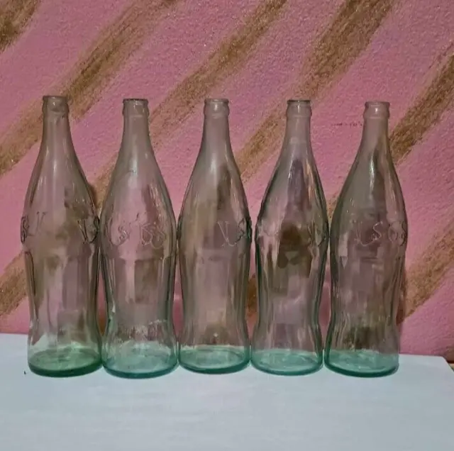 Coca-Cola:Lot 5 Collection of vintage bottles of 77 CL arabic writting old clean