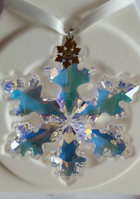 Swarovski, 25th Anniversary 2016 Snowflake Ornament, Extra Large Art No 5258537.