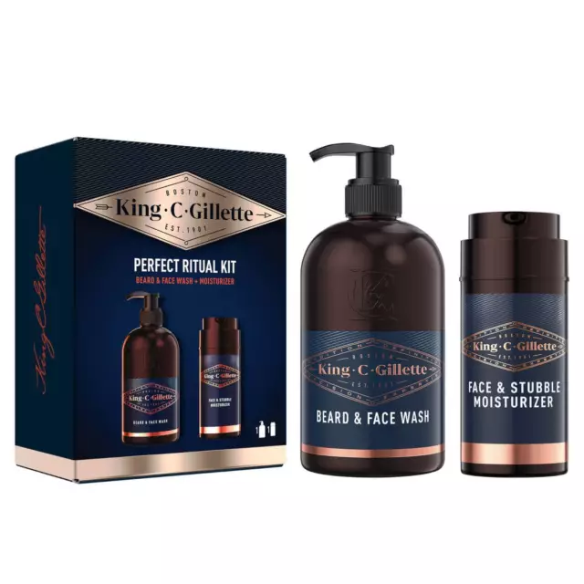 Gillette Beard & face wash + Moisturizer Perfect ritual kit