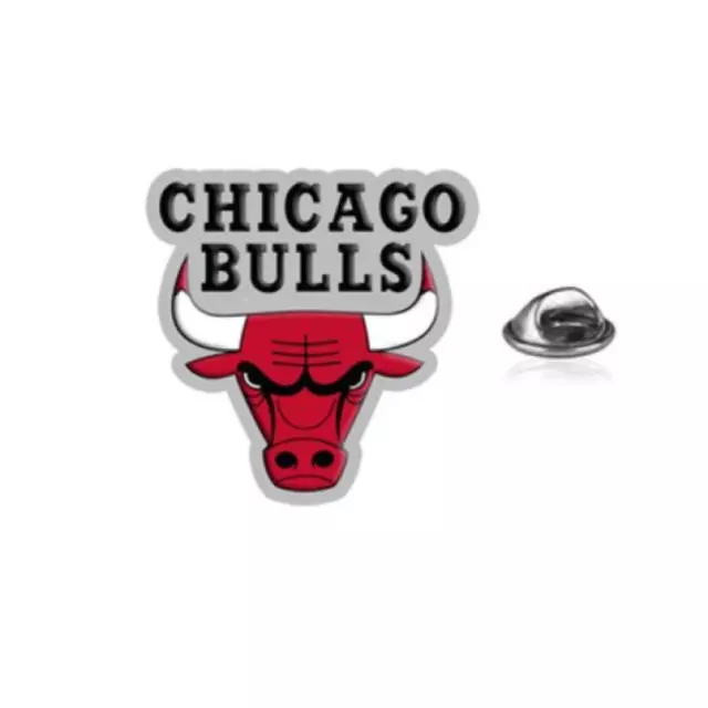 NBA Basketball Geschenkset (Größe Einheitsgröße) Chicago Bulls Pin Abzeichen - Neu