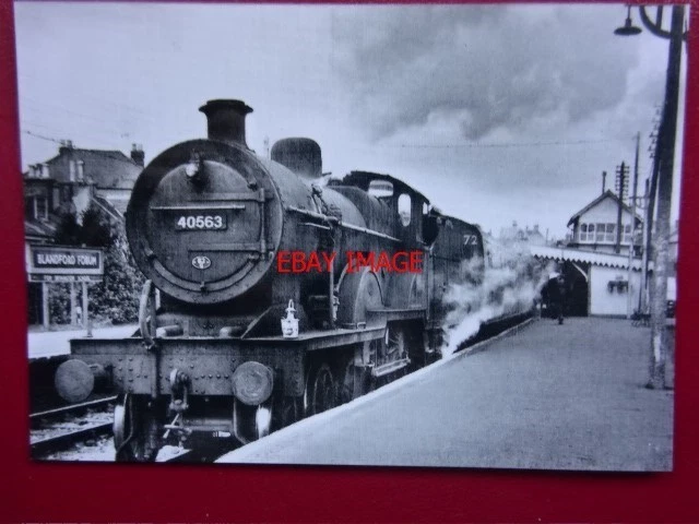 PHOTO LMS Class Class 2P Loco No 40563 At Blandford Forum £2.00 ...