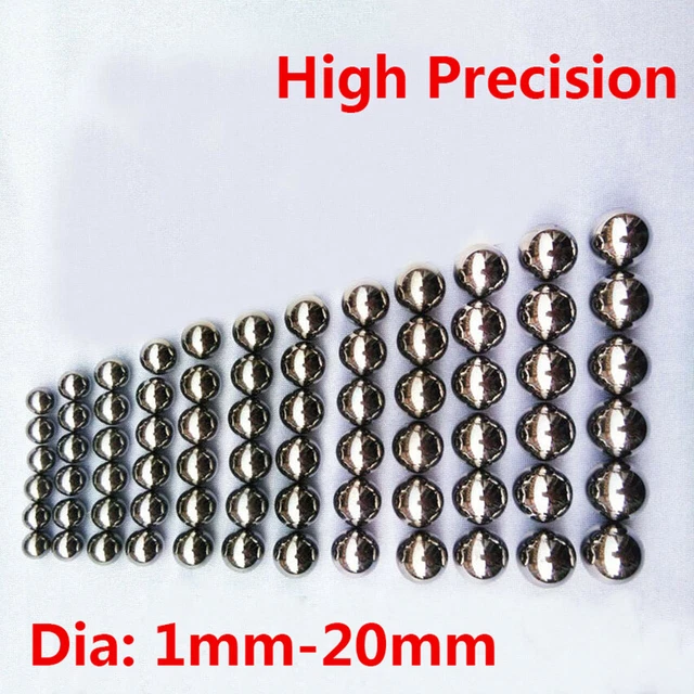 Piccole sfere portanti in acciaio cromato palla fionda pellet palla rotonda Ø 1 mm a 20 mm