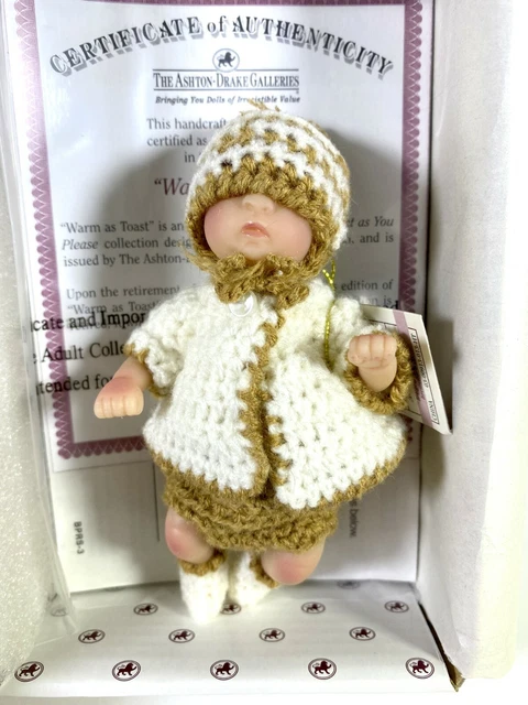 *9 Ashton Drake Galleries 4.5" Vinyl Doll Warm As Toast Sweet As You Please